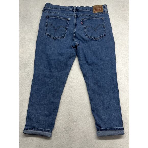 Levis Boyfriend Jeans Womens 31 Distressed Denim 31/27 - Picture 9 of 11